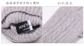 米可家冬季针织女士保暖纯羊绒手套 时尚与温暖的完美结合